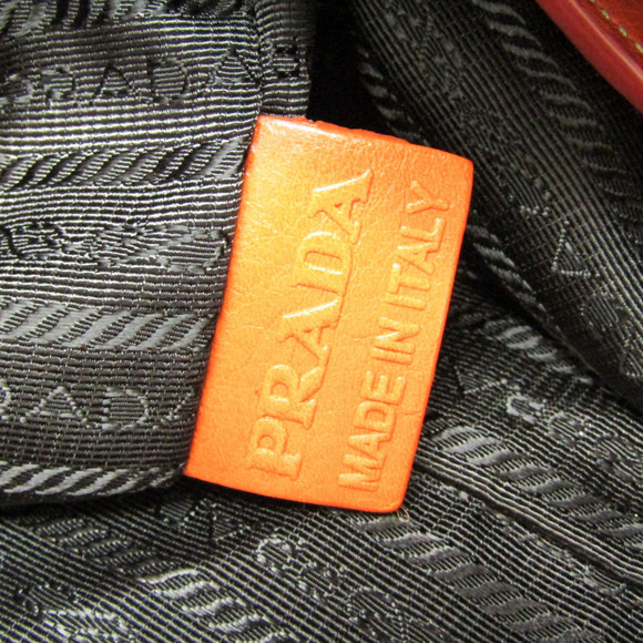 PRADA Leather Boston Bag in Orange - Picture 13 of 15